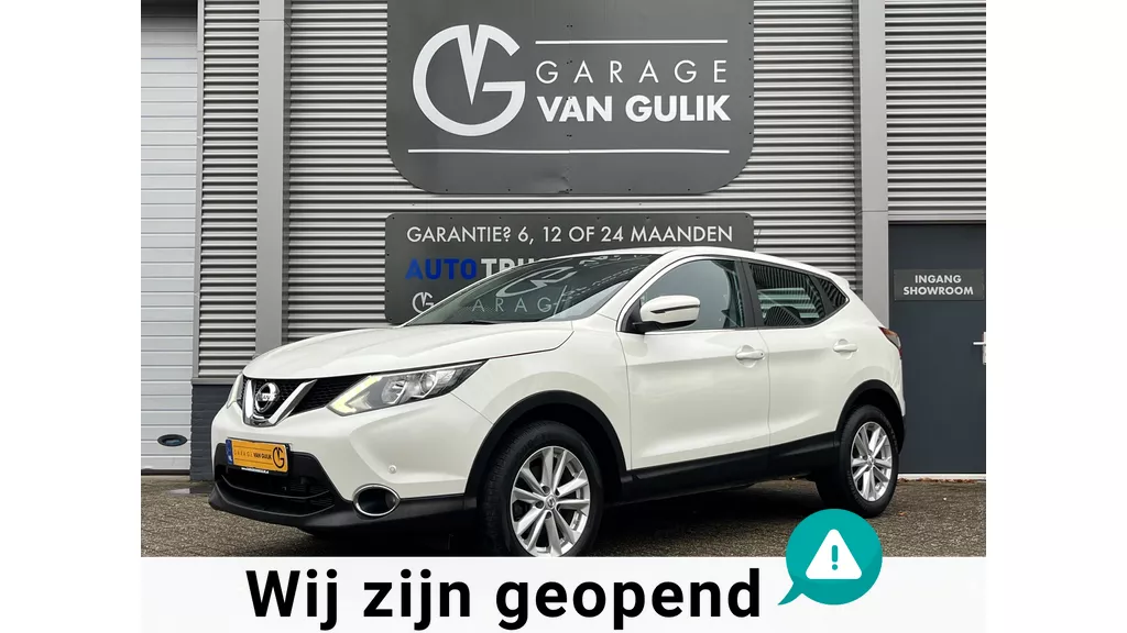 Nissan Qashqai 1.2 116PK Navi,Clima,Cruise,Isofix,Camera,Bluetooth,LaneAssist,Stoelverwarming,ElektrRamen+Spiegels,Usb,Led,Lmv.