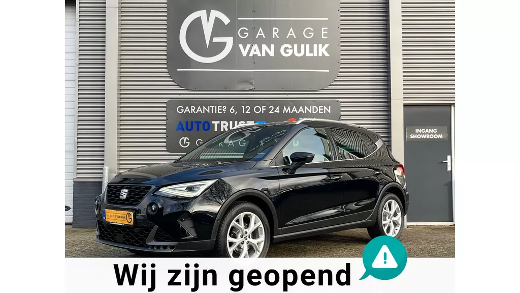 Seat Arona 1.0 110PK FR-Line Navi,Clima,Cruise,Carplay,Isofix,Stoelverwarming,Lmv,Camera,ParkAssist,LaneAssist,ParkeersensorV+A,