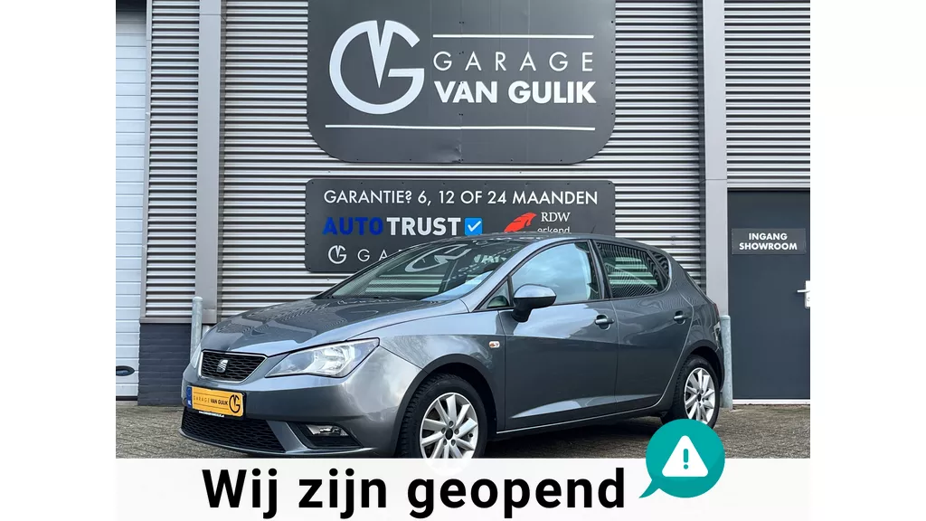 Seat IBIZA 1.2 TSI 86PK Trekhaak,Clima,Cruise,Isofix,ElektrRamen+Spiegels,Lmv,Radio/Cd-Speler,Aux,StuurBediening.