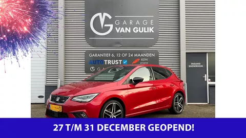 SEAT Ibiza 1.0 110PK EcoTSI FR Automaat Clima,Cruise,CarPlay,Keyless,Leder/Alcantara,Led,DAB,Pdc,FrontAssist,Isofix,GetintGlas,