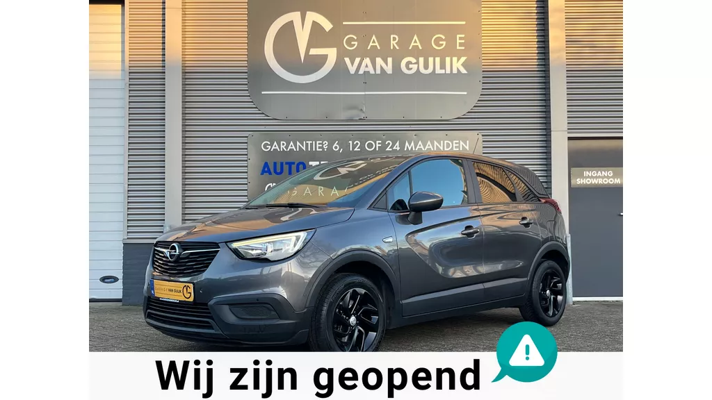 Opel Crossland X 1.2 131PK Automaat,Navi,Clima,Cruise,Isofix,Carplay,Stoel+StuurVerwarming,ElektrRamen+Spiegels,Camera,Lmv,Led,Usb