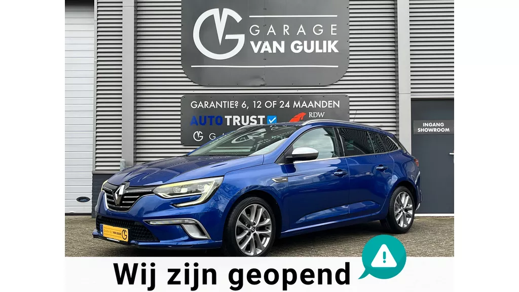 Renault M&eacute;gane Estate 1.2 TCe 131PK GT-Line Navi,Clima,Cruise,Keyless,Pdc,Stoelverw.,Bluetooth,Usb,Leder/Alcantara,Isofix,Dakrail,