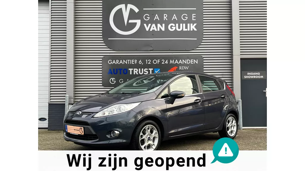Ford Fiesta 1.25 Titanium Clima,Cruise,Isofix,ElektrRamen+Spiegels,Bluetooth,Radio/Cd-Speler,Lmv,Usb,Parkeersensoren,Multi-Stuur.