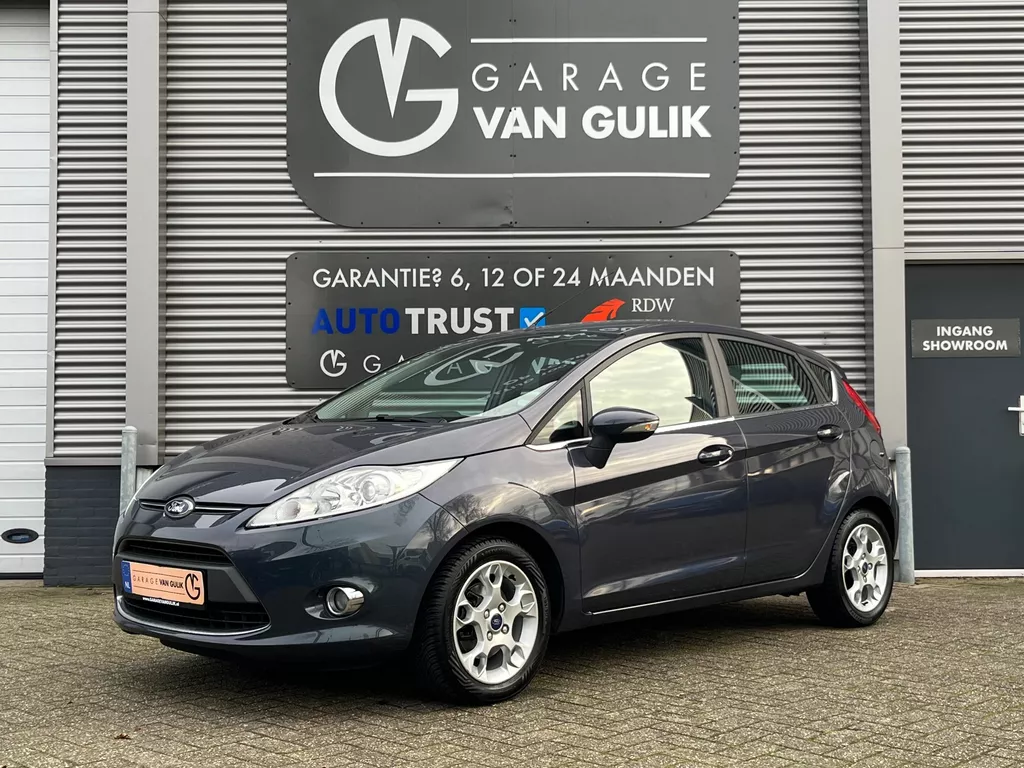 Ford Fiesta 1.25 Titanium Clima,Cruise,Isofix,ElektrRamen+Spiegels,Bluetooth,Radio/Cd-Speler,Lmv,Usb,Parkeersensoren,Multi-Stuur.