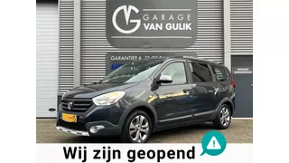 Dacia Lodgy 1.2 TCe Stepway 116PK 7Pers,Navi,Airco,Cruise,Isofix,Bluetooth,ElektrRamen+Spiegels,Lmv,Dakrail,Usb,Multi-Stuur.
