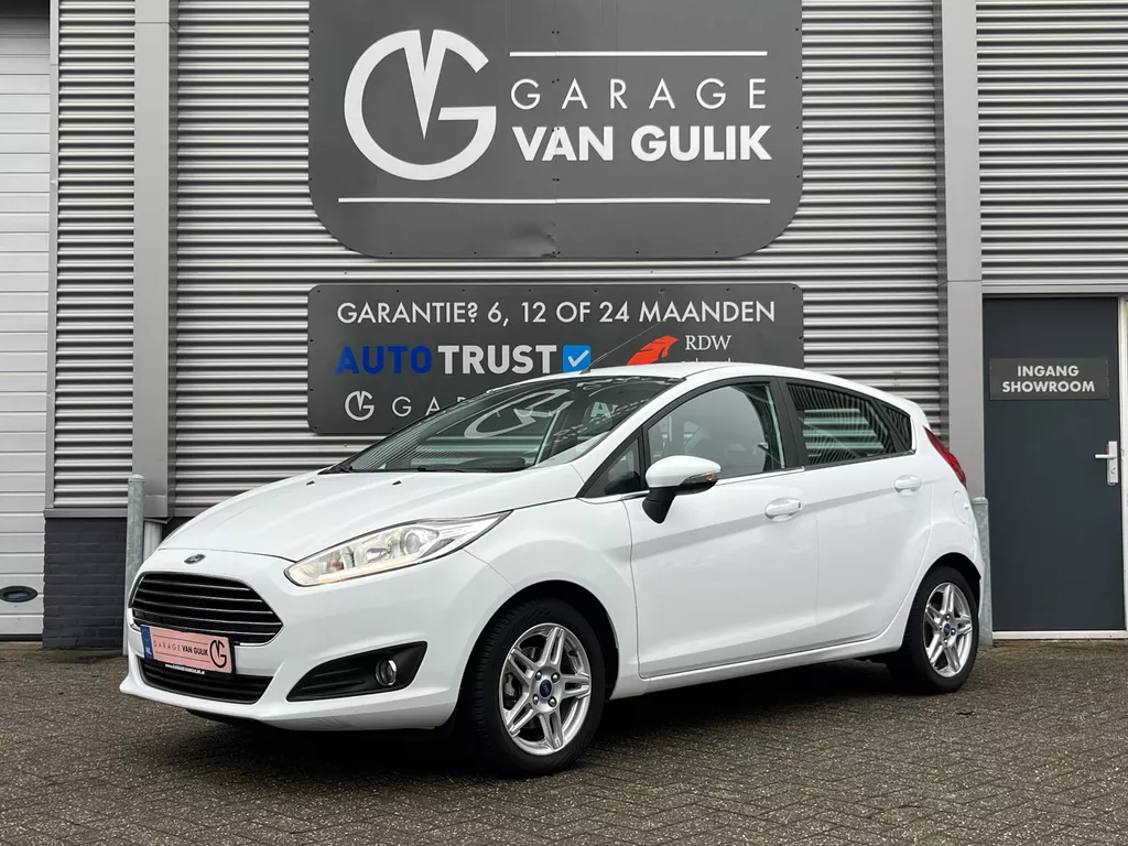 Ford Fiesta 1.0 EcoBoost Titanium 101PK Trekhaak,Navi,Clima,Cruise,Isofix,ElektrRamen+Spiegels,ParkPilot,Bluetooth,Lmv,Led,Usb.