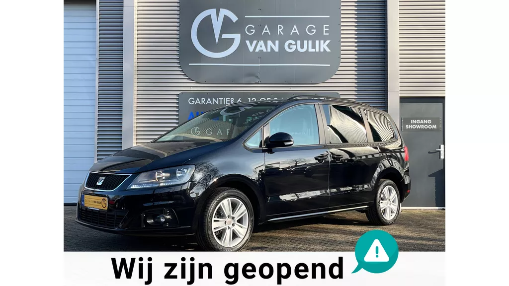 SEAT Alhambra 1.4 TSI Style 150PK 7Pers. Navi,Clima,Cruise,Isofix,PdcV+A,Camera,ElektrRamen+Spiegels,StoelVerwarming,Lmv,Dakrail.