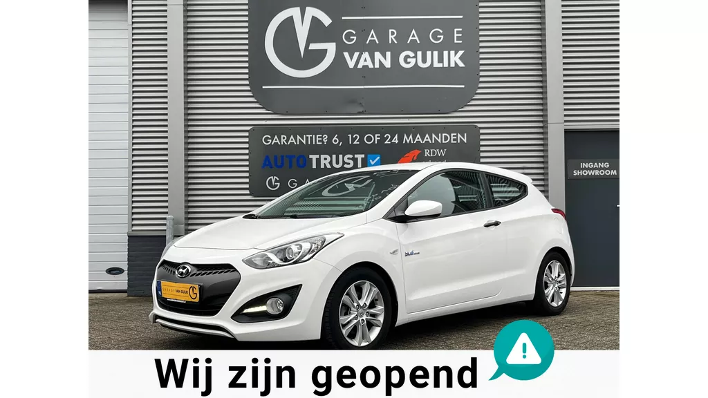 Hyundai I30 1.6 GDI 135PK i-Drive Cool Airco,Radio/CdSpeler,6versnellingen,Aux/Usb,Start/Stop,Stuurb,16inch,BlueDrive,Mistlampen,