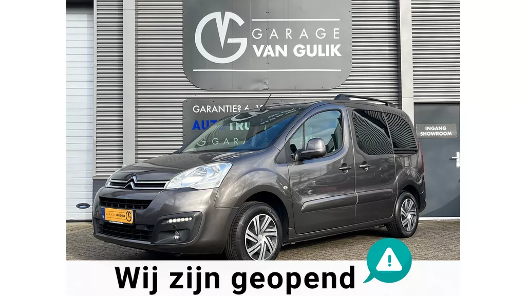Citroen Berlingo 1.2 PureTech 110PK Panodak,Navi,Clima,Cruise,Bluetooth,Led,Camera,PdcV+A,Dakrail,Multi-Stuur,ElektrRamen+Spiegels
