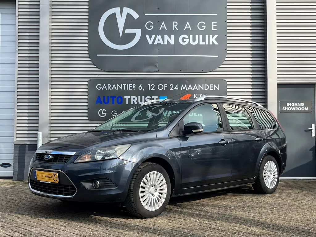 Ford Focus Wagon 1.8 Limited Flexi Fuel 125PK Trekhaak,Navi,Clima,Cruise,Bluetooth,ElektrRamen+Spiegels,Multi-Stuur,Keyless-Start.