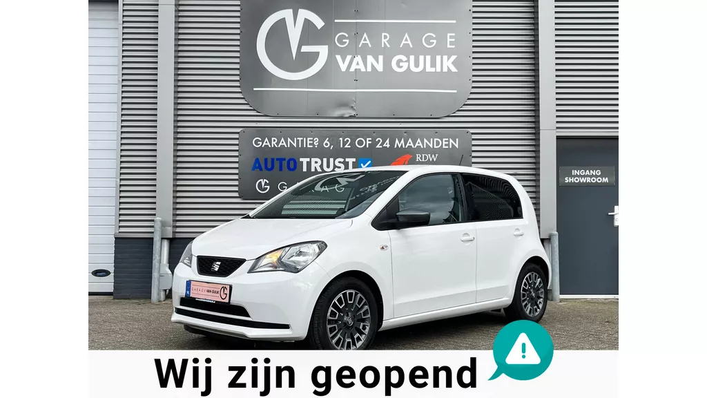 SEAT Mii 1.0 Beats 60PK Airco,ElektrRamen+Spiegels,Isofix,Bluetooth,Lmv,StoelVerwarming,GetintGlas,Start/Stop,TelefoonHouder,