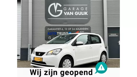SEAT Mii 1.0 60PK Airco,Isofix,ElektrischeRamen,Radio/Cd-Speler,StoelVerwarming,Usb,StuurBekrachtiging.