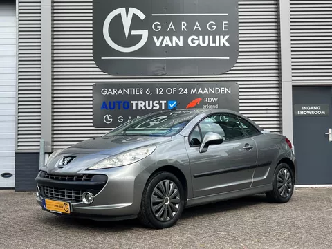 Peugeot 207 CC 1.6 VTi 120PK Cabrio,Airco,Cruise,ElektrRamen+Spiegels,Bluetooth,ElektrDak,Radio/Cd-Speler,StoelVerw,BoordComputer.