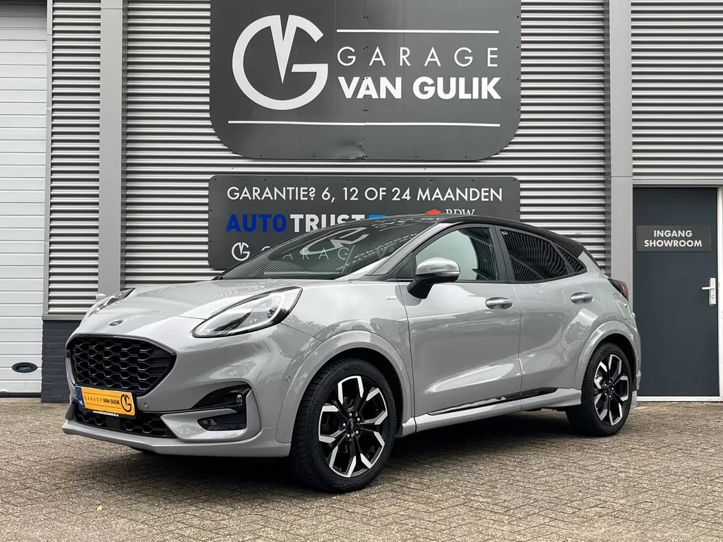 Ford Puma 1.0 EcoBoost Hybrid ST-Line 155PK Trekhaak,Navi,Clima,Cruise,Isofix,Carplay,Stoel+StuurVerw,ElektrRamen+Spiegels,Led.