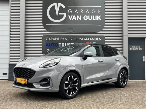 Ford Puma 1.0 EcoBoost Hybrid ST-Line 155PK Trekhaak,Navi,Clima,Cruise,Isofix,Carplay,Stoel+StuurVerw,ElektrRamen+Spiegels,Led.
