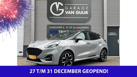 Ford Puma 1.0 EcoBoost Hybrid ST-Line 155PK Trekhaak,Navi,Clima,Cruise,Isofix,Carplay,Stoel+StuurVerw,ElektrRamen+Spiegels,Led.