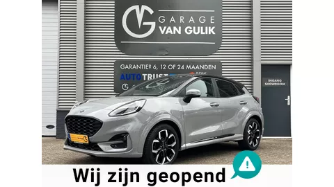 Ford Puma 1.0 EcoBoost Hybrid ST-Line 155PK Trekhaak,Navi,Clima,Cruise,Isofix,Carplay,Stoel+StuurVerw,ElektrRamen+Spiegels,Led.