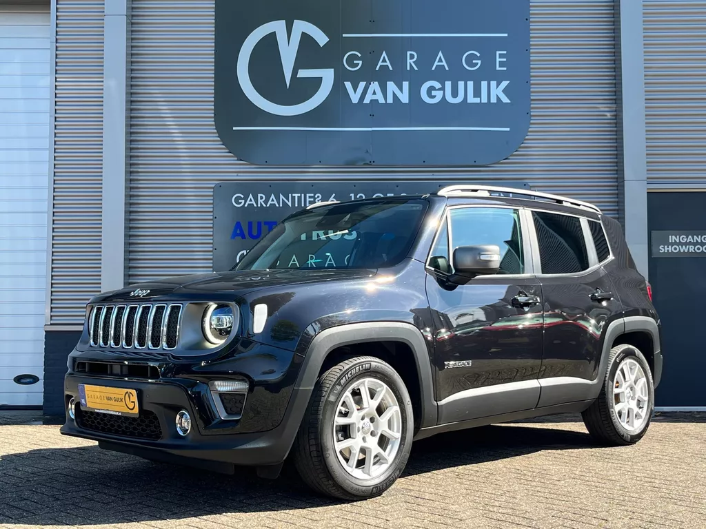Jeep Renegade 1.3T Limited 150PK Automaat,Navi,Clima,Cruise,Isofix,ElektrRamen+Spiegels,Carplay,Stoel+Stuurverw,KeylessEntry+Go.