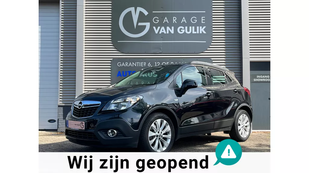Opel Mokka 1.4 140PK Clima,Cruise,Isofix,Stoel+StuurVerw,ElektrRamen+Spiegels,Lmv,Usb,Aux,ParkeerSensorV+A,Dakrail,Multi-Stuur.