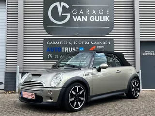 Mini Mini Cabrio 1.6 Cooper S Sidewalk 170PK Cabriolet,Automaat,Cruise,Leder,Stoelverw,ElektrRamen+Spiegels,ElektrDak,Lmv.