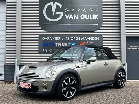 Mini Mini Cabrio 1.6 Cooper S Sidewalk 170PK Cabriolet,Automaat,Cruise,Leder,Stoelverw,ElektrRamen+Spiegels,ElektrDak,Lmv.