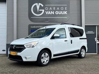 Dacia Dokker 1.2 TCe 116PK Airco,Cruise,Parkeersensor,Isofix,ElektrRamen+Spiegels,Bluetooth,Dakrails,Stuurbediening.