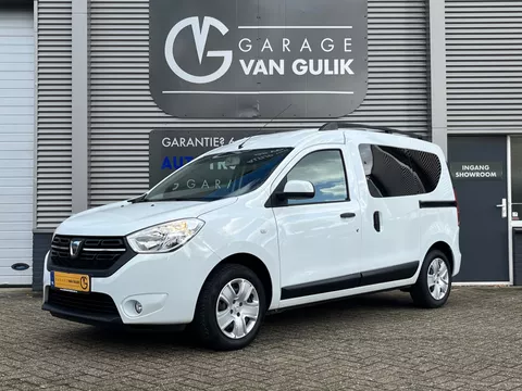 Dacia Dokker 1.2 TCe 116PK Airco,Cruise,Parkeersensor,Isofix,ElektrRamen+Spiegels,Bluetooth,Dakrails,Stuurbediening.