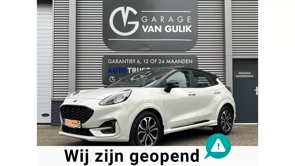 Ford Puma 1.0 EcoBoost Hybrid ST-Line 155PK Navi,Clima,Cruise,Isofix,Carplay,Stoel+StuurVerw,ElektrRamen+Spiegels,VirtualCockpit.