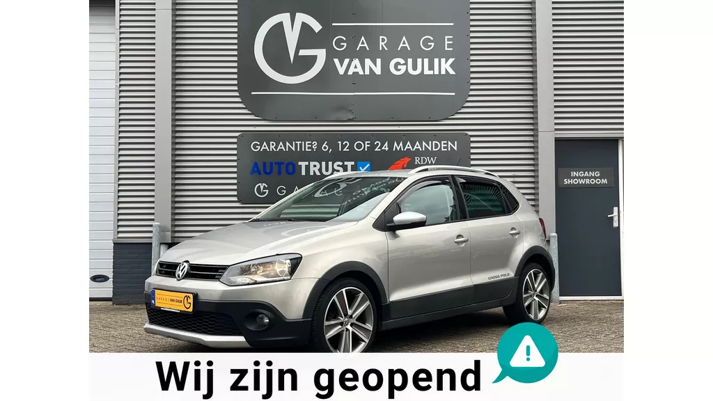 Volkswagen Polo 1.2 TSI Cross 105PK Automaat,Trekhaak,Clima,Cruise,Isofix,ElektrRamen+Spiegels,Lmv,Dakrail,Pdc,Radio/Cd-Speler.