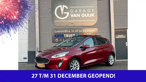 Ford Fiesta 1.0 101PK Titanium Clima,Cruise,Navi,Panodak,Camera,PdcV+A,KeylessEntry+Go,GetintGlas,Isofix,Lmv,Bluetooth,Led,Stuurb.