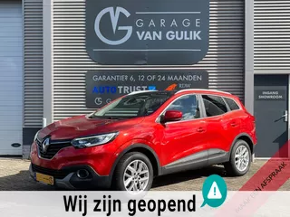 Renault Kadjar 1.2 TCe 131PK Clima,Cruise,Panodak,Navi,Stoelverw.,Leder/Stof,KeylessGo+Entry,PdcV+A,LaneAssist,Led,Eco,Start/Stop,