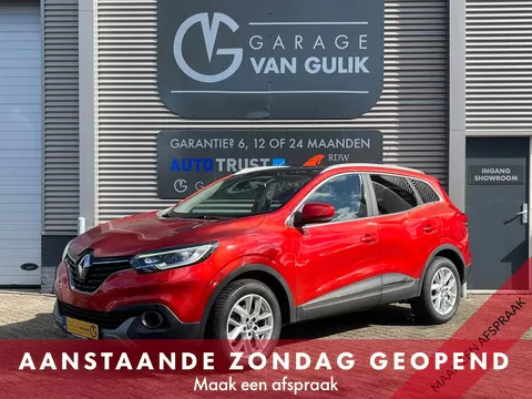 Renault Kadjar 1.2 TCe 131PK Clima,Cruise,Panodak,Navi,Stoelverw.,Leder/Stof,KeylessGo+Entry,PdcV+A,LaneAssist,Led,Eco,Start/Stop,