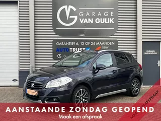 Suzuki SX4 S-Cross 1.6 120PK High Executive Clima,Cruise,Navi,Trekhaak,Panodak,KeylessGo+Entry,Leder,Stoelverw.,Pdc,Isofix,Getint