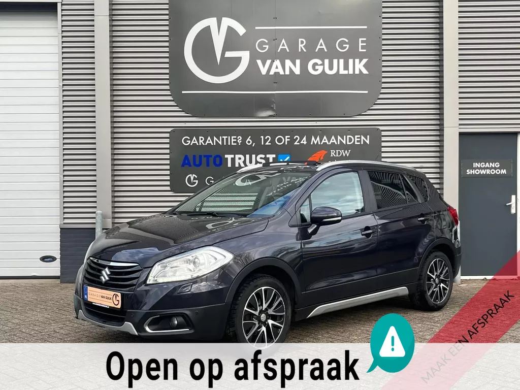 Suzuki SX4 S-Cross 1.6 120PK High Executive Clima,Cruise,Navi,Trekhaak,Panodak,KeylessGo+Entry,Leder,Stoelverw.,Pdc,Isofix,Getint