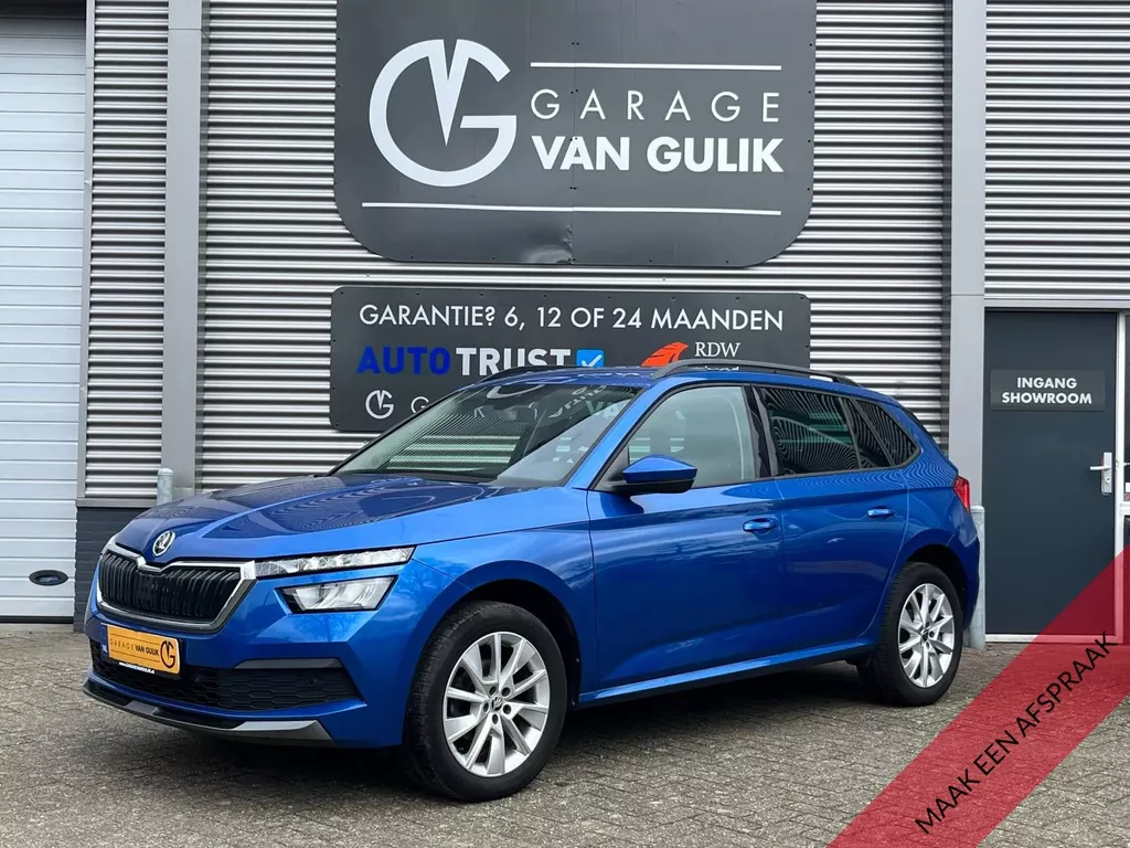 Skoda Kamiq 1.0 TSI Clima,Cruise,SmartLink,Camera,Stoelverw,Isofix,Keyless,GetintGlas,Dakrail,Lmv,Bluetooth,FrontAssist,LaneAssist