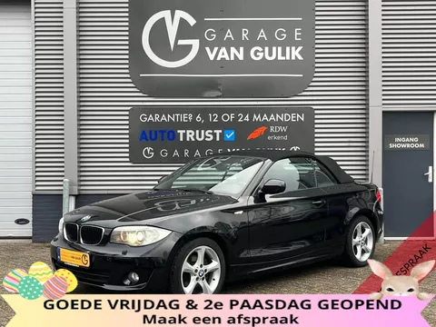 BMW 1 Serie Cabrio 118i 143PK High Executive Automaat,Clima,Cruise,Navi,Leder,Windscherm,Stoelverw.,Xenon,Pdc,Isofix,Lmv,Mistlamp