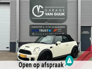 Mini Mini Cabrio 1.6 122PK Cooper Chili JCW Clima,Cruise,Navi,Panodak,Leder/Stof,Bluetooth,Stoelverw.,Pdc,Lmv,Xenon,