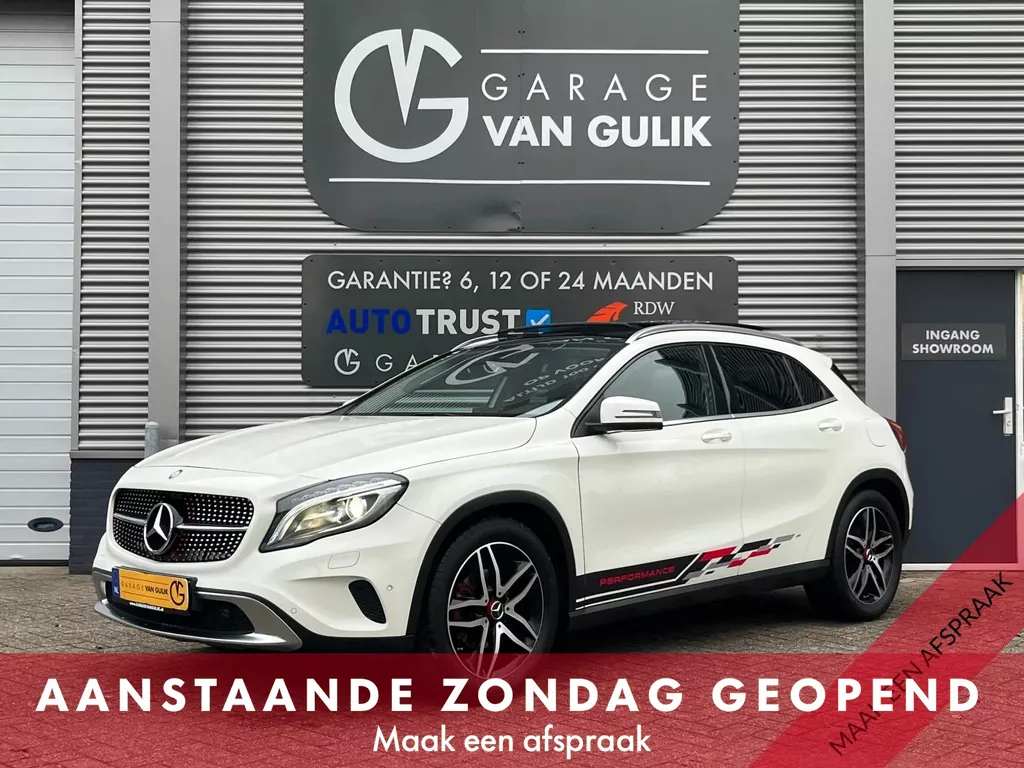 Mercedes-Benz GLA-klasse 180 122PK Airco,Navi,Panodak,Camera,PdcV+A,Stoelverw.,Lmv,Usb,Stuurb.,Leder/Stof,Xenon,Led,