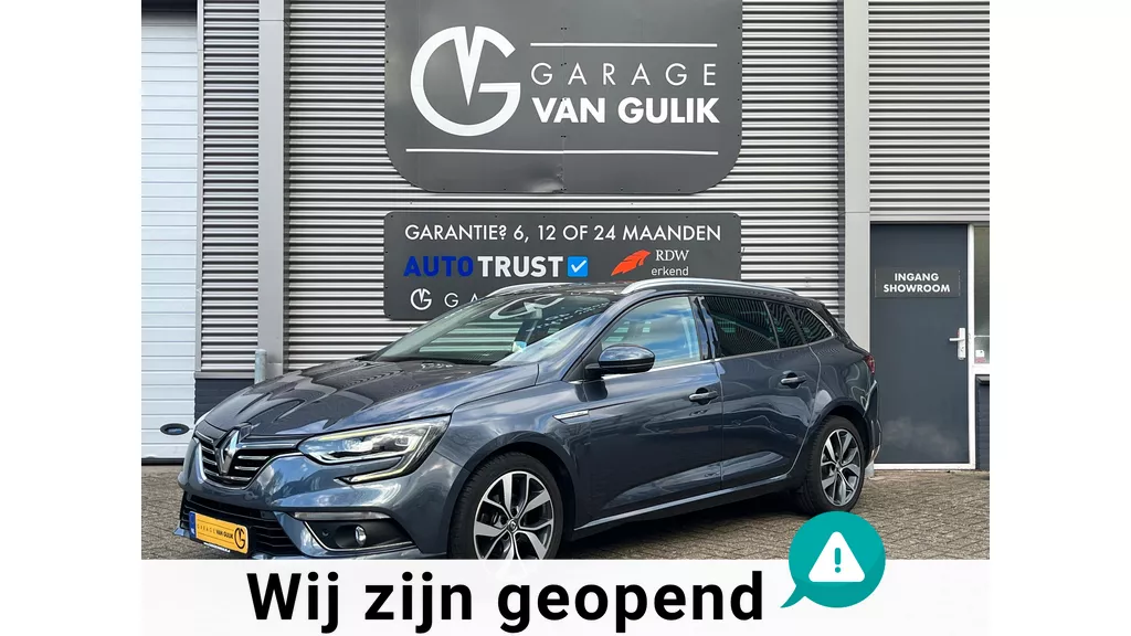 Renault M&eacute;gane Estate 1.2 TCe Bose 131PK AUTOMAAT Clima,Cruise,Navi,PdcV+A,Led,Leder/Stof,Bluetooth,Isofix,Usb,KeylessGo+Entry,