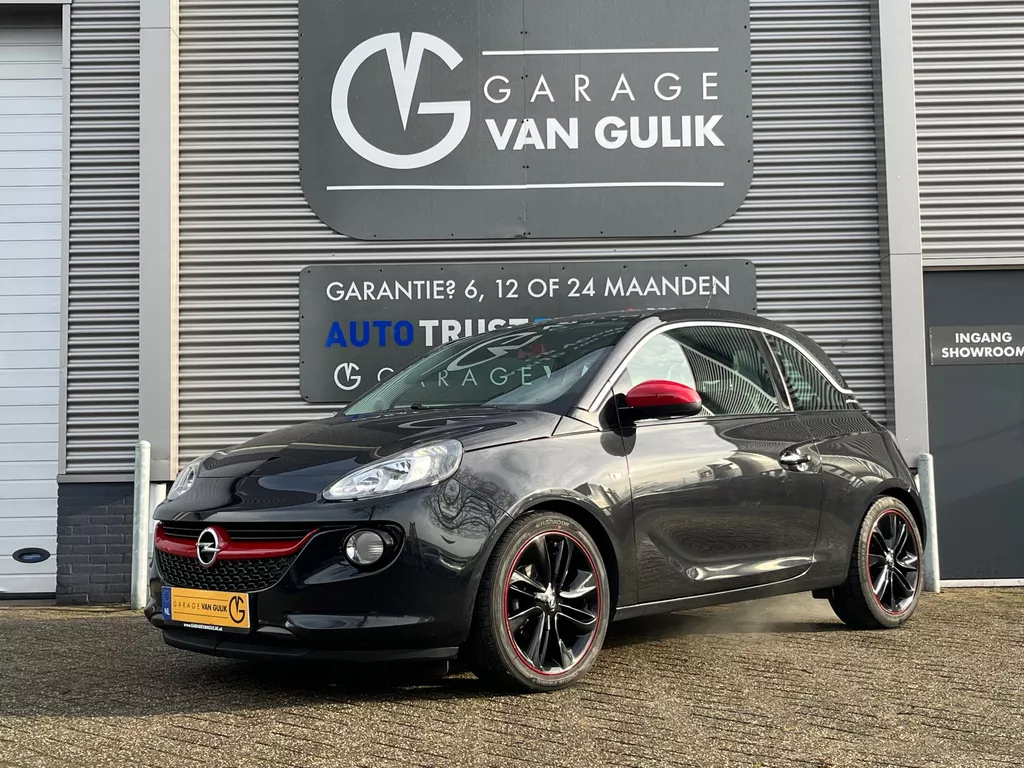 Opel ADAM 1.4 87PK Airco,Cruise,Isofix,Stoel+StuurVerw,StuurBed,ElektrRamen,ParkeerSensorerAchter,Bluetooth,USB,Led,HalfLeder,Lmv