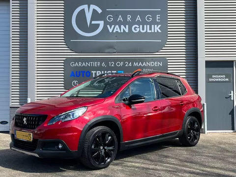 Peugeot 2008 1.2 131PK GT-line Navi,Clima,Cruise,Stoelverw.,Trekhaak,Leder/Stof,Camera,Bluetooth,GetintGlas,Dakrail,Lmv,Pdc,