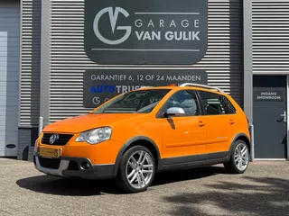 Volkswagen Polo 1.4-16V Cross 80PK Clima,Cruise,Isofix,Bluetooth,ElektrRamenV+A,ElektrSpiegels,Lmv,Dakrail