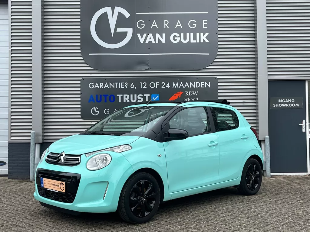 Citroen C1 1.2 82PK VTi Airscape Cabrio,Airco,Navi,Trekhaak,Usb,Panorama,Isofix,Softtop,Stuurb.,Bluetooth,Lmv,Led,
