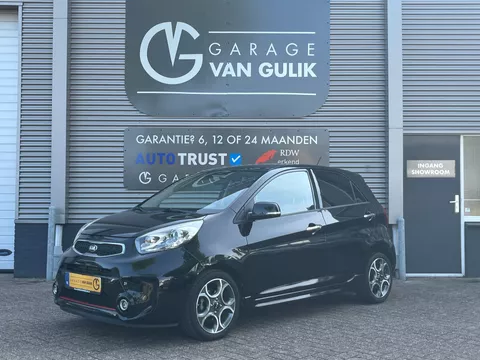 Kia Picanto 1.2 CVVT 86PK SportsLine Clima,Cruise,Stuur+Stoelverw.,Pdc,KeylessEntry+Go,Leder/Stof,Isofix,Aux/Usb,Stuurb.,Lmv,