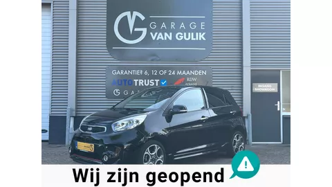 Kia Picanto 1.2 CVVT 86PK SportsLine Clima,Cruise,Stuur+Stoelverw.,Pdc,KeylessEntry+Go,Leder/Stof,Isofix,Aux/Usb,Stuurb.,Lmv,
