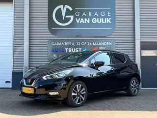 Nissan Micra 0.9 IG-T 90PK Navi,Clima,Cruise,Isofix,Bluetooth,KeylessEntry+Start,Lmv,Usb,Led,ElektrRamen+Spiegels,Stuurbediening,