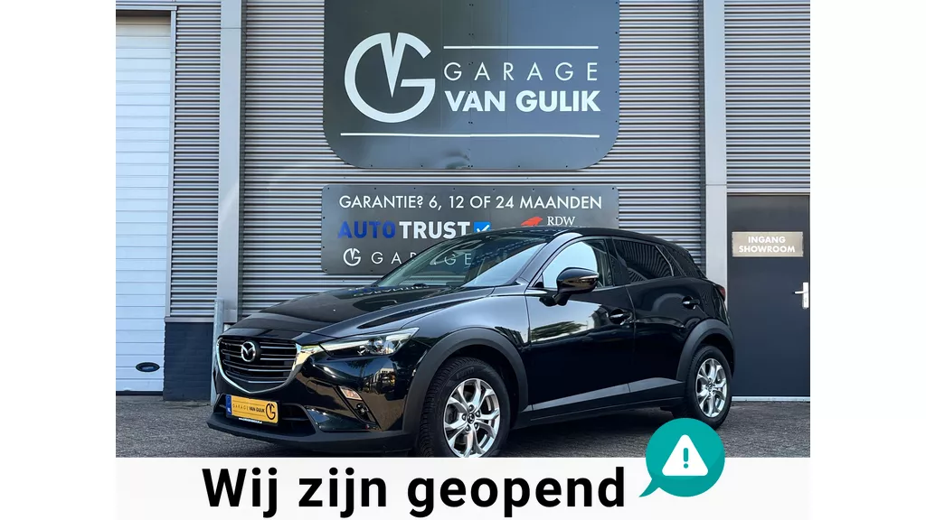Mazda CX-3 2.0 SkyActiv-G 121PK Clima,Cruise,Carplay,Isofix,Pdc,ElektrRamen+Spiegels,Lmv,Usb,KeylessEntry+Start,Bluetooth