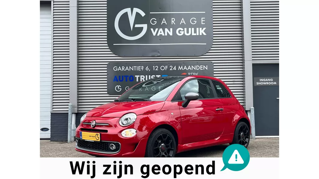 Fiat 500 C 1.2 Cabriolet,Airco,Cruise,Lmv,ElektrRamen,Stuurbed,Usb,CitySteering,Bluetooth,Parkeersensoren,ElektrDak,Aux