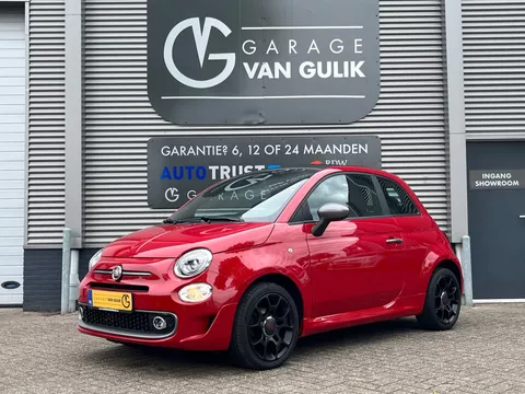 Fiat 500 C 1.2 Cabriolet,Airco,Cruise,Lmv,ElektrRamen,Stuurbed,Usb,CitySteering,Bluetooth,Parkeersensoren,ElektrDak,Aux