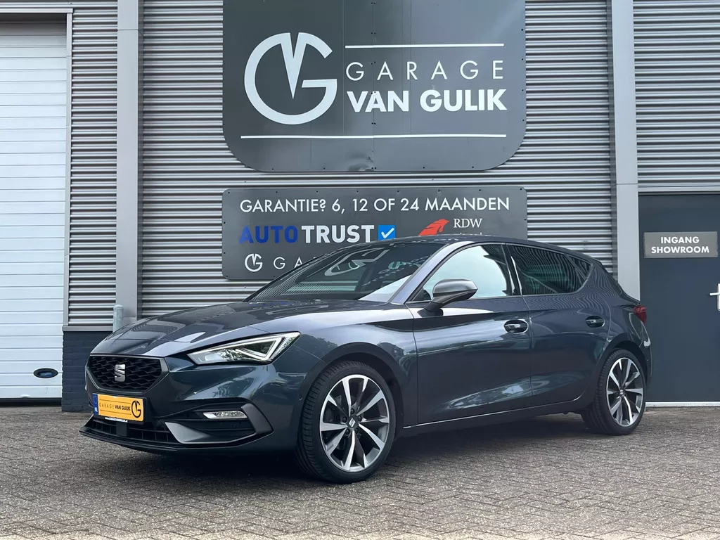 SEAT Leon 1.5 TSI FR 150PK Navi,Clima,Cruise,CarPlay,Isofix,Dab-Radio,VirtualCockpit,Stoel+StuurVerwarming,Lmv,KeylessStart+Entry